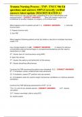 Trauma Nursing Process - TNP - TNCC 9th Ed questions and answers 100&percnt;Correctly verified answers latest update 2024&sol;2025 RATED A&plus;