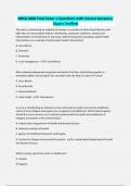 NRSG 4604 Final Exam 1-Questions with Correct Answers&sol; Expert Verified