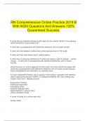   RN Comprehensive Online Practice 2019 B With NGN Questions And Answers 100&percnt; Guaranteed Success&period;