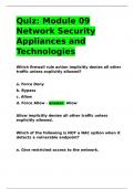 Quiz Module 09 Network Security Appliances and Technologies&period;