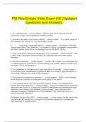   PSI Real Estate State Exam &lpar;NJ&rpar; Updated Questions And Answers&period;