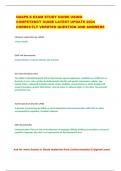 QASPS-S EXAM STUDY GUIDE USING COMPETENCY GUIDE LATEST UPDATE 2024 CORRECTLY VERIFIED QUESTION AND ANSWERS
