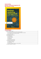 Business Marketing Management Hoofdstuk 2 - W. Biemans 7e druk