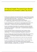 ATI Mental Health Proctored bundled exam questions and answers 100&percnt; verified&period;