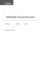 Methodiek culturele diversiteit jaar 2 periode 1