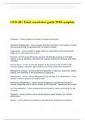 GMS 401 Final exam latest guide 2024 complete&period;