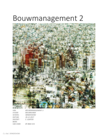 Bouwmanagement 2 samenvatting