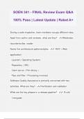 SOEN 341 - FINAL Review Exam Q&A 100&percnt; Pass &vert; Latest Update &vert; Rated A&plus;