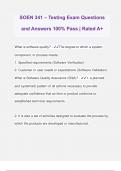 SOEN 341 &ndash; Testing Exam Questions and Answers 100&percnt; Pass &vert; Rated A&plus;
