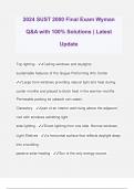 2024 SUST 2000 Final Exam Wyman Q&A with 100&percnt; Solutions &vert; Latest Update