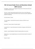 FSE 112 exam Study Terms and Questions Solved 100&percnt; Correct