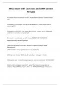 NHCO exam with Questions and 100&percnt; Correct Answers