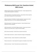 Phlebotomy NHCO exam Test- Questions Solved 100&percnt; Correct