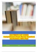 XACTIMATE CAT CODES  Comprehensive Exam Review Questions and Answers 100&percnt; Pass