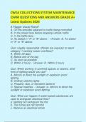 CWEA COLLECTIONS SYSTEM MAINTENANCE EXAM QUESTIONS AND ANSWERS GRADE A&plus; Latest