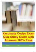 Xactimate Codes Exam Quiz Study Guide with Answers 100&percnt; Pass