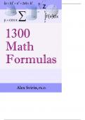 bunch of mathematics formullas