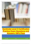 Xactimate Level 2 Certification Exam Review Questions and Answers 100&percnt; Pass