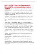 WGU - D426&colon; Objective Assessment Newest With compete solution Latest 2024&sol;25