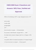 CSES 5000 Exam 2 Questions and Answers 100&percnt; Pass &vert; Verified and Approved