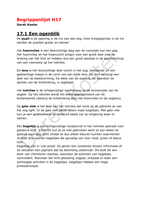 Begrippenlijst H17