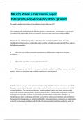 NR 451 Week 5 Discussion Topic&colon; Interprofessional Collaboration &lpar;graded&rpar;