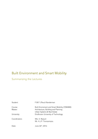 7ZW4M0 - Built Environment and Smart Mobility