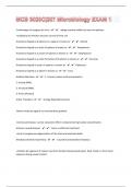MCB 3020C&vert;207 Microbiology EXAM 1 Correctly Answered&vert;34 Pages