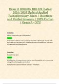 Exam 2 & Exam 3&colon; BIO322 &sol; BIO 322 &lpar;Latest 2024 &sol; 2025 Updates STUDY BUNDLE WITH COMPLETE SOLUTIONS&rpar; Applied Pathophysiology Exam &vert; Questions and Verified Answers &vert; 100&percnt; Correct &vert; Grade A - GCU