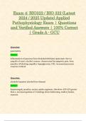 Exam 1&comma; Exam 2&comma; Exam 3 & Exam 4&colon; BIO322 &sol; BIO 322 &lpar;Latest 2024 &sol; 2025 Updates STUDY BUNDLE WITH COMPLETE SOLUTIONS&rpar; Applied Pathophysiology Exam &vert; Questions and Verified Answers &vert; 100&percnt; Correct &vert; Grade A - GCU