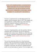 CON 2370 SIMPLIFIED ACQUISITION PROCEDURES EXAM 2024 NEWEST COMPLETE 250 QUESTIONS WITH DETAILED VERIFIED ANSWERS &lpar;100&percnt; CORRECT&rpar; &sol;ALREADY GRADED A&plus;