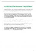 USSOUTHCOM Derivative Classification Questions and Answers Solved 100&percnt;