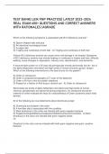  TEST BANK&vert; LEIK FNP PRACTICE&vert; LATEST 2023-2024 REAL EXAM 600&plus; QUESTIONS AND CORRECT ANSWERS WITH RATIONALES &vert;AGRADE