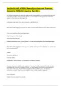 Verified AANP AGPCNP Exam Questions and Answers&period; Complete 2024-2025 Update Rated A&plus;&period; 