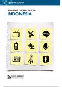 Mapping Digital Media&colon; Indonesia
