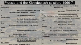 Prussia and the Kleindeutsch solution 1966-71