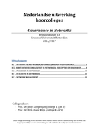 Hoorcolleges Governance in Networks (NL)