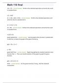 Portage Learning Math 110 final &lpar;80&plus; questions with correct answers&rpar; latest solution