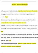 Aerial Application Questions and Answers &lpar;2024 &sol; 2025&rpar; &lpar;Verified Answers&rpar;