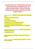 UX DESIGN INSTITUTE -PROFESSIONAL DIPLOMA FINAL EXAM NEWEST VERSION ACTUAL 130  QUESTION AND CORRECT DETAILED VERIFIED ANSWERS FROM VERIFIED SOURCES BY EXPERT RATED A GRADE&period;