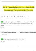 SNHD Paramedic Protocol Exam &lpar;2024 &sol; 2025&rpar; &lpar;Verified&rpar;