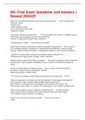 IAC Final Exam Questions and answers &vert; Newest 2024&sol;25