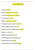 CAL FIRE FAE Questions and Answers &lpar;2024 &sol; 2025&rpar; &lpar;Verified Answers&rpar;