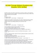NU 650 Through Midterm Questions And Answers 100&percnt; Verified&period;