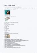 RCP  250L Final 2024 Verified Questions & Answers