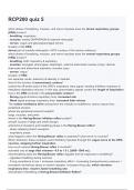 RCP200 quiz 5 2024 Verified Questions & Answers