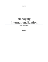 Ppt  notes Managing internationalization 2016-17