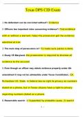 Texas DPS CID Exam Questions and Answers &lpar;2024 &sol; 2025&rpar; &lpar;Verified Answers&rpar;