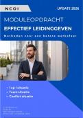 NCOI module Effectief Leidinggeven&comma; realiseer een gezondere werksfeer&comma; een op een situatie&comma; teamsituatie&comma; conflictsituatie&comma; STARR methode&comma; cijfer 8 - Ge&uuml;pdatet 2026