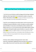 AHIP 2023 Final Exam Test Questions and Answers Updated &lpar;Verified Answers&rpar;